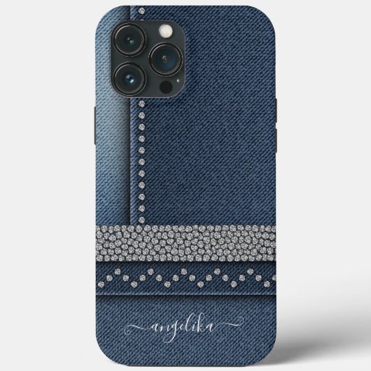 おしゃれなプレッピーデニム Case-Mate iPhoneケース (裏面)