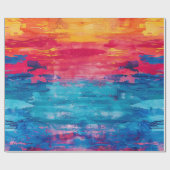 おしゃれなプレミアムモノグラム独身最後の女友達パーティー ラッピングペーパー (フラット)