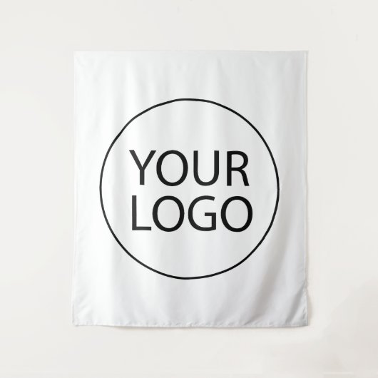 おしゃれなプロフェッショナルカスタムロゴビジネス タペストリー (正面)