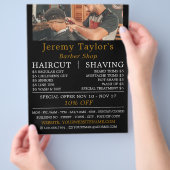 おしゃれなヘアカット、メンズバーバーズ広告 チラシ (手)