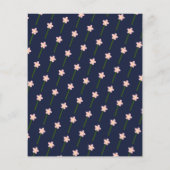 おしゃれなベイビーシャワーティーパーティー招待状 チラシ (裏面)