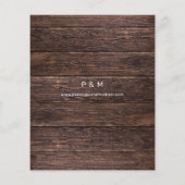 おしゃれなベイビーズブレス ラスティック セーブ・ザ・デート チラシ (裏面)