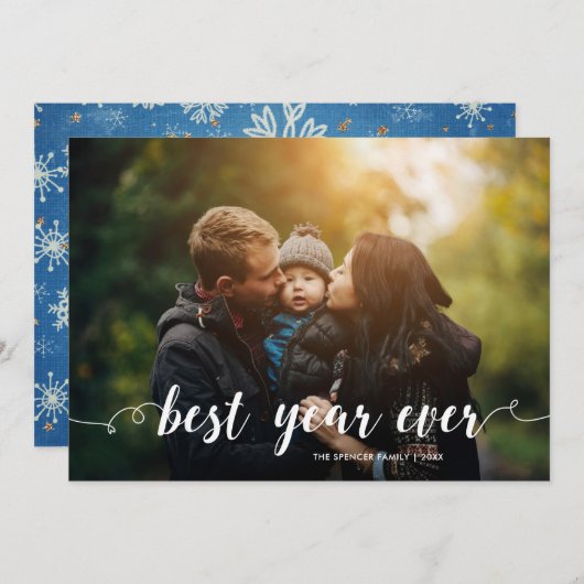 おしゃれなベストイヤーエバー フルフォト クリスマス (正面/裏面)