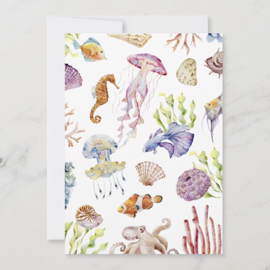 おしゃれなベビーシャワーの招待状 招待状 (裏面)