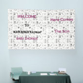 おしゃれなベビーシャワーバナー 横断幕 (トレードショー)