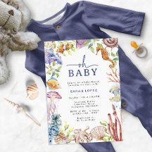 おしゃれなベビーシャワー招待状