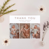 おしゃれなベビーシャワー3枚の写真ありがとうございます ポストカード
