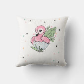 おしゃれなベビーフラミンゴ、星、プリンセス    クッション (裏面)