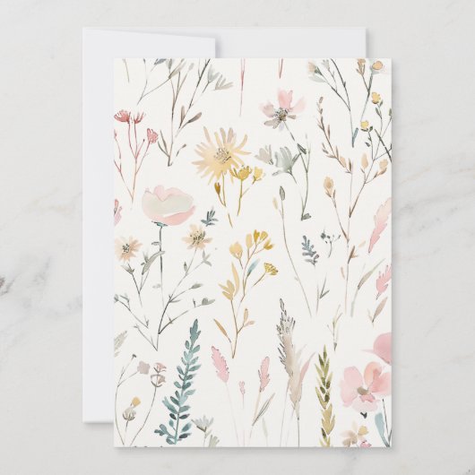 おしゃれなベビー服が並ぶベビーシャワーの招待状 招待状 (裏面)