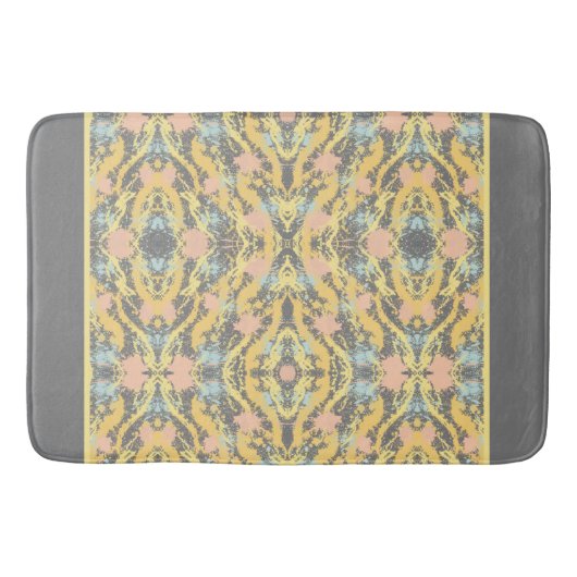 おしゃれなペイントスプラッシュ バスマット (正面)