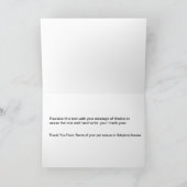 おしゃれなペットレスキューまたは協会の感謝カード サンキューカード (内部)