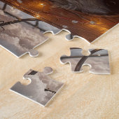 おしゃれなペルシャ猫のクリスマス　オリジナル名入れ ジグソーパズル (側面)