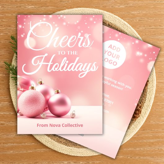 おしゃれなホリデーカード | カスタムビジネスメッセージ シーズンカード