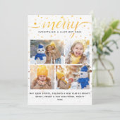 おしゃれなホリデーカード+カラーマッチングタイポグラフィ シーズンカード (スタンド正面)