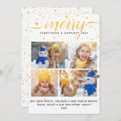 おしゃれなホリデーカード+カラーマッチングタイポグラフィ シーズンカード (正面/裏面)