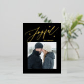 おしゃれなホリデーシーズンのポストカード Berry Berry Sweetのカラフルなホリデーポス 箔シーズンポストカード (立ち正面)