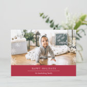 おしゃれなホリデー写真カード（メッセージ編集可能） シーズンカード (スタンド正面)