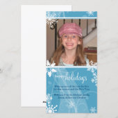 おしゃれなホリデー フォトカード シーズンカード (正面/裏面)