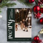 おしゃれなホリデー モダン フォト クリスマス ホリデー カード