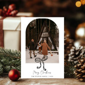 おしゃれなホリデー モダン フォト クリスマス ホリデー カード