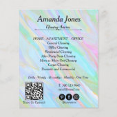 おしゃれなホログラムクリーニングサービス一覧 チラシ (正面)