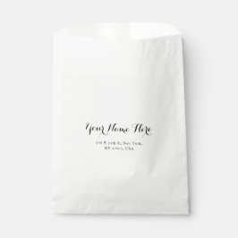 おしゃれなホワイトギフトバッグ イベント用にカスタマイズ フェイバーバッグ