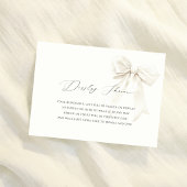 おしゃれなホワイトボウディスプレーシャワー ブライダルシャワー エンクロージャーカード