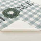 おしゃれなホームタイポグラフィーファームハウススタイルのブランケット シェルパブランケット (3/4)