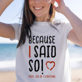 おしゃれなボス母の言葉 ユーモアタイポグラフィ Tシャツ