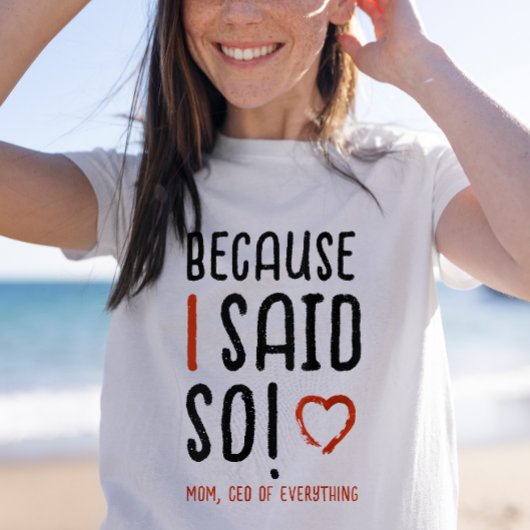 おしゃれなボス母の言葉 ユーモアタイポグラフィ Tシャツ
