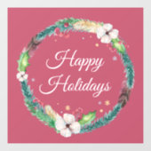 おしゃれなボヘミアンホリデーリース ウィンドウサイン (シート)