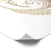 おしゃれなボヘミア猫ポスター ニュートラル ミニマル ポスター (角)