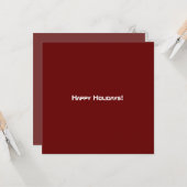 おしゃれなボルドー モダン QR コード カード (正面/裏面インサイチュ)