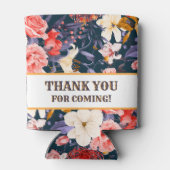 おしゃれなボーホー フラワーパーティー 缶クーラー (裏面)