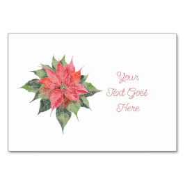 おしゃれなポインセチアの席配置 テーブルナンバー