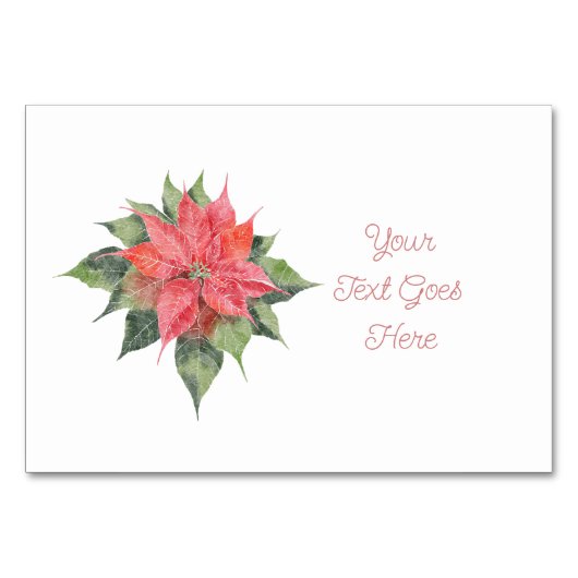 おしゃれなポインセチアの席配置 テーブルナンバー (正面)