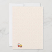 おしゃれなポッシュカップケーキ 30歳の誕生日パーティー 招待状 (裏面)