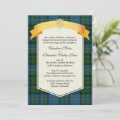 おしゃれなマクリー・タータン・チェックのオーダーメイド結婚式 招待状 (スタンド正面)