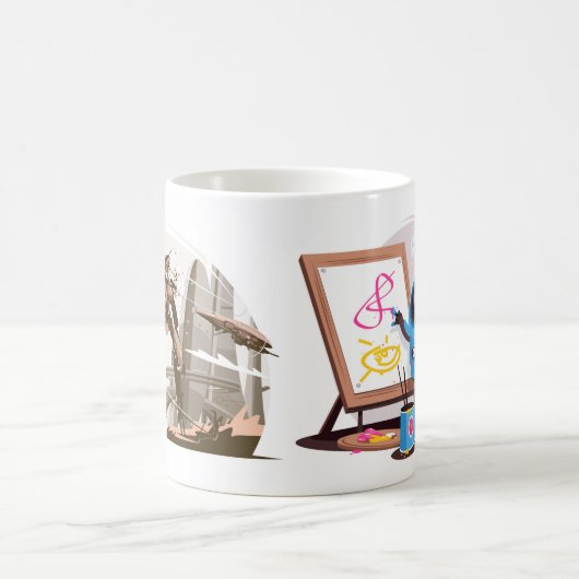 おしゃれなマグカップ コーヒーマグカップ (中央)
