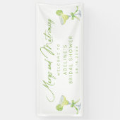 おしゃれなマグス＆マトリモニー ブライダルシャワー 横断幕 (縦)