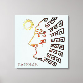 おしゃれなマチュ・ピチューの絵 キャンバスプリント