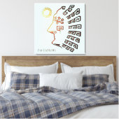 おしゃれなマチュ・ピチューの絵 キャンバスプリント (インサイチュ (寝室))