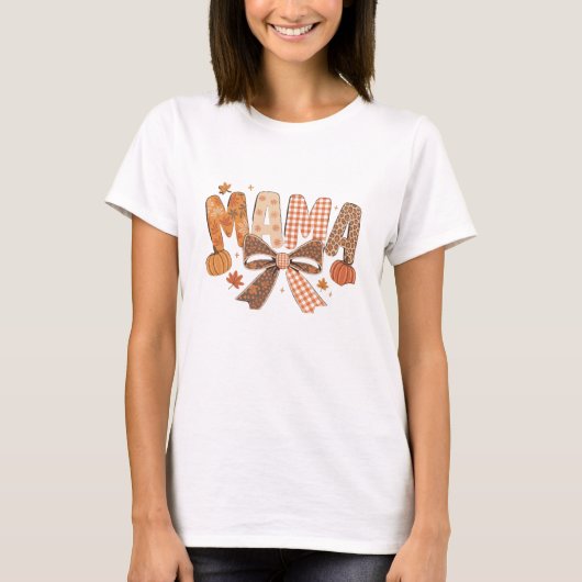 おしゃれなママの秋コーデ Tシャツ (正面)