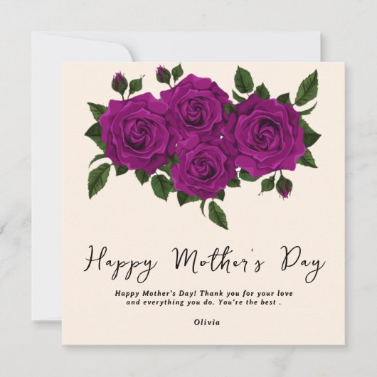 おしゃれなママへのギフト｜母の日におすすめ シーズンカード (正面)