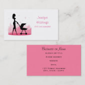 おしゃれなママ押しベビー車 コーリングカード (正面/裏面)