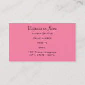 おしゃれなママ押しベビー車 コーリングカード (裏面)