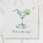 おしゃれなマルグリータとマリッジ ブライダルシャワー フェイバータグ (裏面)