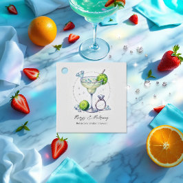 おしゃれなマルグリータとマリッジ ブライダルシャワー フェイバータグ