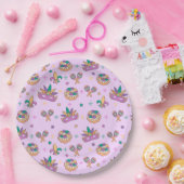 おしゃれなマルディ・グラ キングケーキ パーティー プレート (パーティー)