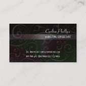 おしゃれなマーケティングコンサルタントの名刺 名刺 (裏面)